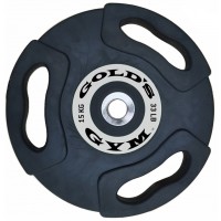 Gold's Gym GG-OGP-RUB-15KG - Olympic Rubber Grip Weight Plate - 15kg